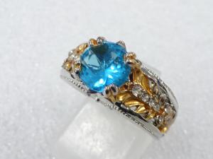 色石　指輪(11号)